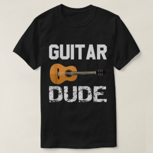 Gitaar Kerel Muziek Liefhebber Design T-shirt