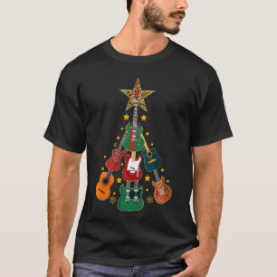Gitaar Kerstboom Gitaar Liefhebbers Kerstmis T-shirt