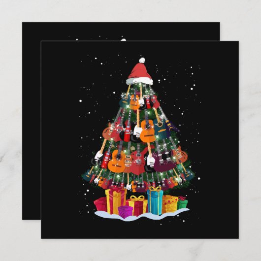 Gitaar Kerstboom Grappig (Voorkant / Achterkant)