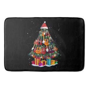 Gitaar Kerstboom Grappig Badmat