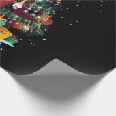 Gitaar Kerstboom Grappig Cadeaupapier (Hoek)