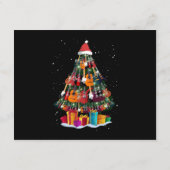 Gitaar Kerstboom Grappig Informatiekaartje (Achterkant)