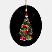 Gitaar Kerstboom Grappig Keramisch Ornament (Rechts)