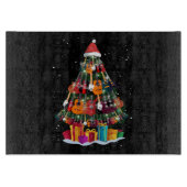 Gitaar Kerstboom Grappig Snijplank (Voorkant)