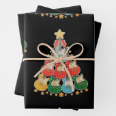 Gitaar Kerstboom Kerstmis Matching Family Holiday Inpakpapier Vel (In situ)