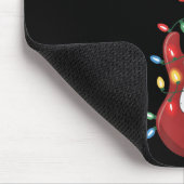 Gitaar Kerstman Hoed Kerstverlichting B Speler Gui Muismat (Hoek)