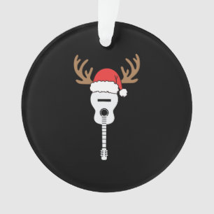 Gitaar Kerstmis Santa Hoed Rendier Ornament