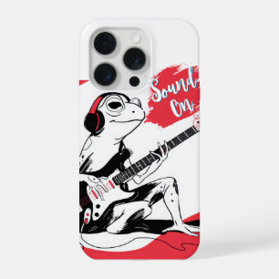 Gitaar Kikker – Koele Muziek Dieren Kunst iPhone 15 Pro Case