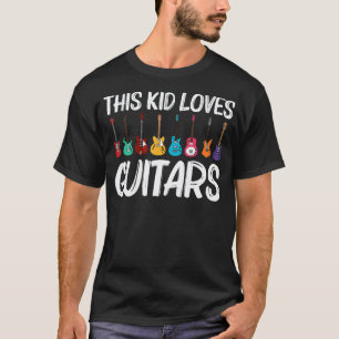 Gitaar Kinderen Jongens Meisjes Gitaarspeler Instr T-shirt