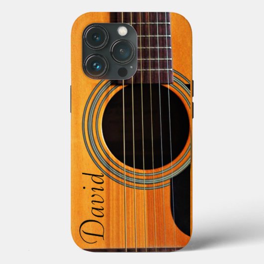 Gitaar klankgat gepersonaliseerd Case-Mate iPhone case (Achterkant)
