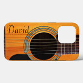 Gitaar klankgat gepersonaliseerd Case-Mate iPhone case (Achterkant (horizontaal))
