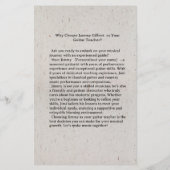 Gitaar Klasse Flyer Dubbelzijdig afdrukken (Achterkant)