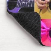 Gitaar Kleuren Collage Muismat (Hoek)