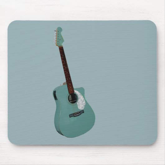 Gitaar kunstprint muismat (Voorkant)