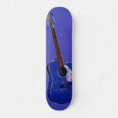 Gitaar kunstprint skateboard (Voorkant)