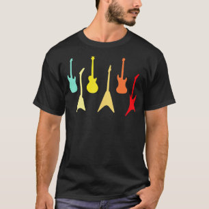 Gitaar Liefhebben Verschillende Gitaren Retro Gita T-shirt