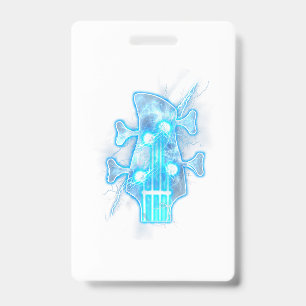 Gitaar Liefhebber   Hoofd van een Basgitaarspeler Badge