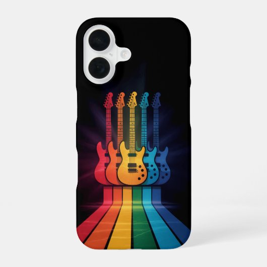 Gitaar Liefhebber iPhone 16 Hoesje (Achterkant)