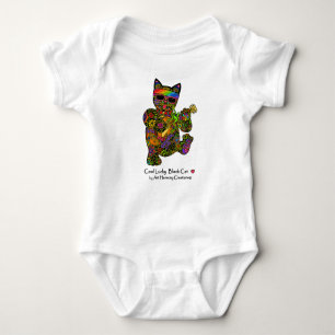 Gitaar Lucky Black Cat Romper