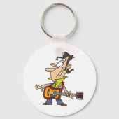 Gitaar Man Rockster Sleutelhanger (Achterkant)