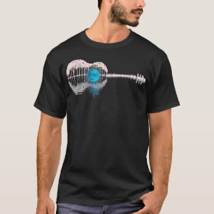 Gitaar Meer Schaduw Gitaristen Muzikant Akoestisch T-shirt