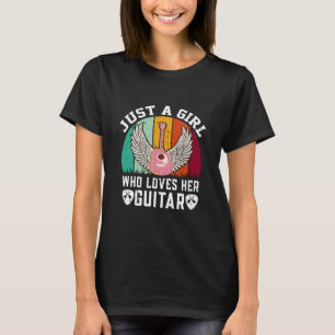 Gitaar Meisje Gitarist Gitarist Speler Lover T-shi T-shirt