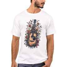 Gitaar met Blooming roos Design