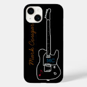 gitaar met naam Case-Mate iPhone case (Achterkant)