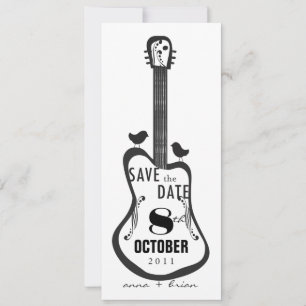 gitaar met Tortelduifjes Save The Date