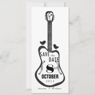 gitaar met Tortelduifjes Save The Date