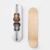  gitaar met vel muziek - Skateboard (Voorkant)