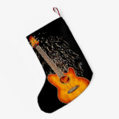 gitaar met vuurwerk, kleine kerstsok (Achterkant (Hangend))