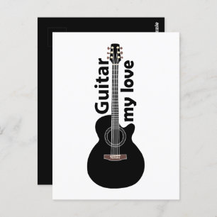 Gitaar Mijn liefde gitaar Briefkaart
