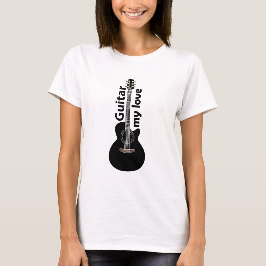 Gitaar Mijn liefde gitaar T-shirt (Voorkant)