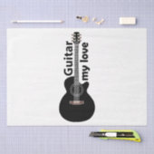 Gitaar Mijn liefde gitaar Tissuepapier (Craft)