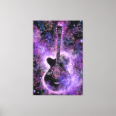 Gitaar Muziek Canvas Paarse Zwart (Voorkant)