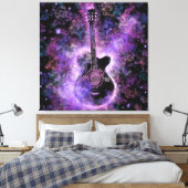 Gitaar Muziek Canvas Print (Insitu (Slaapkamer))