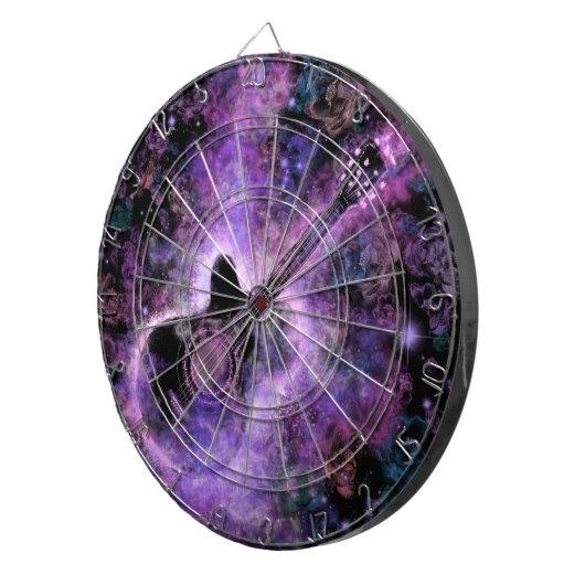 Gitaar Muziek Dart Board Dartbord (Voorkant Rechts)