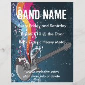 Gitaar Muziek Flyer (Achterkant)