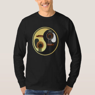 Gitaar Muziek Gitaar Yin Yang T-shirt