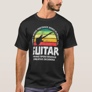 Gitaar Muziek Muziekinstrument Muzikant Plezier T-shirt