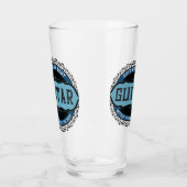 Gitaar muziek notitie cirkel glas (Links)