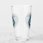 Gitaar muziek notitie cirkel glas (Rechts)