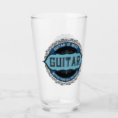 Gitaar muziek notitie cirkel glas (Voorkant)