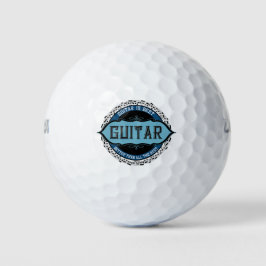 Gitaar muziek notitie cirkel golfballen
