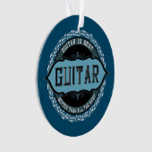 Gitaar muziek notitie cirkel ornament (voorkant)