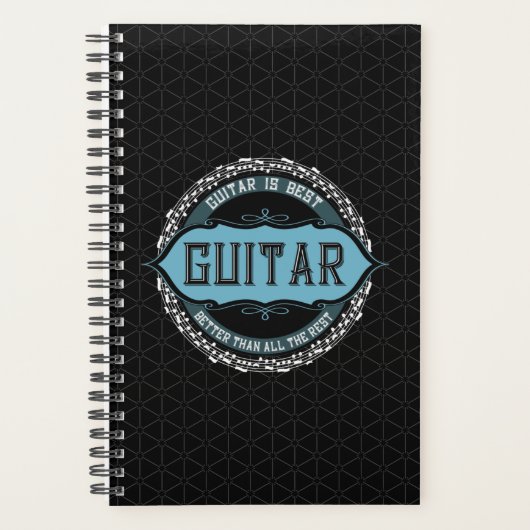 Gitaar muziek notitie cirkel planner (Voorkant)