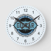 Gitaar muziek notitie cirkel ronde klok (Voorkant)