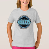 Gitaar muziek notitie cirkel t-shirt (Voorkant)