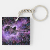 Gitaar Muziek Sleutelhanger (Achterkant)